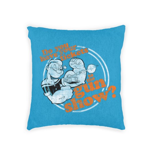 Discover Popeye Gun Show Adult Woven Pillows Woven Pillows