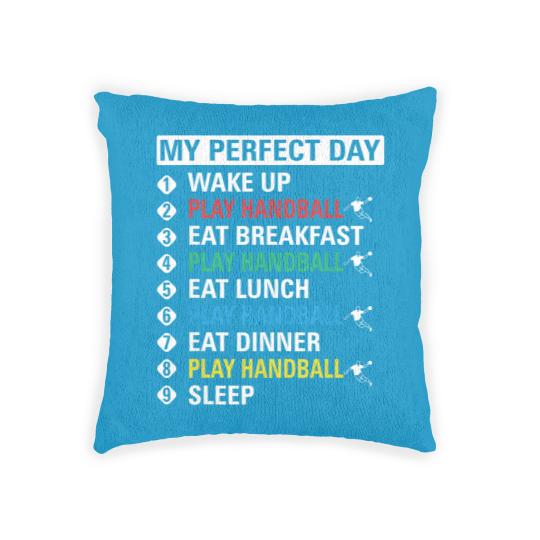 Discover My Perfect Day Play Handball Woven Pillows Cool Player Gift Woven Pillows