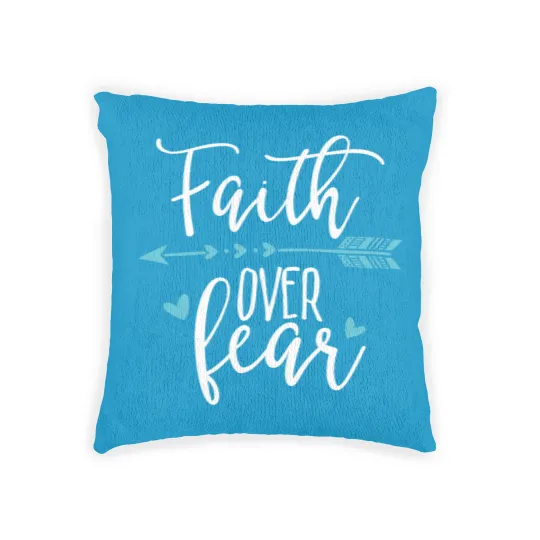 Discover Faith Over Fear - Faith Over Fear Apparel Woven Pillows