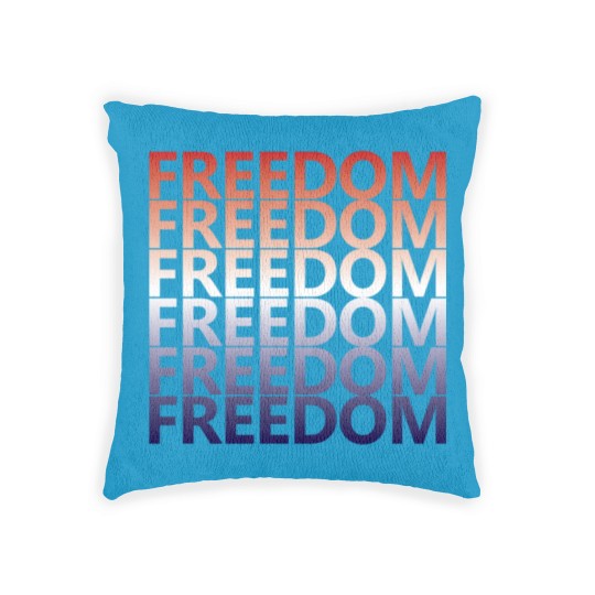 Discover Freedom Graphic Patriotic Woven Pillows