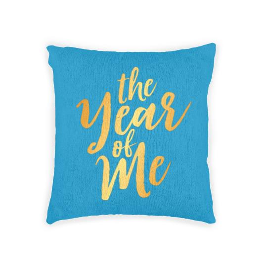 Discover The Year Of Me-Gold Woven Pillows