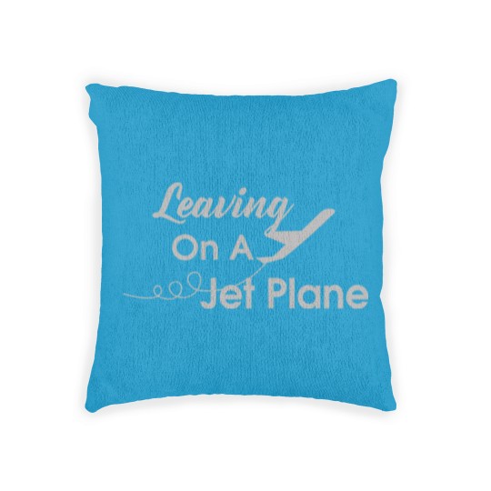 Discover leaving on a jet plane Woven Pillows