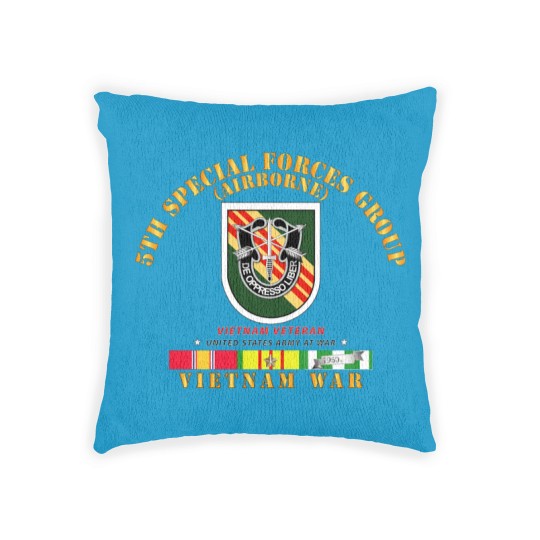 Discover Army 5th Special Forces Group w Flash VN SVC Woven Pillows