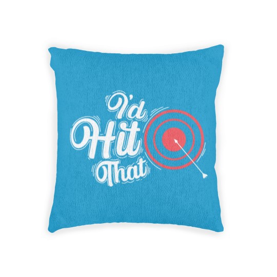 Discover Target With Arrow Archery I`d Hit That Woven Pillows
