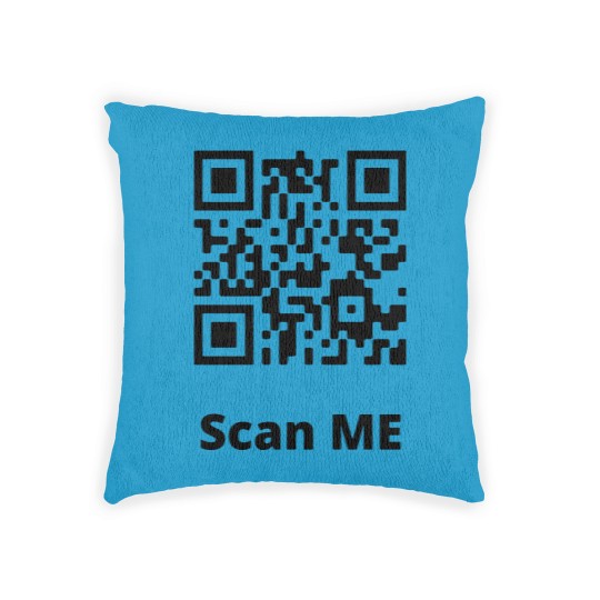 Discover Rick Roll QR Code Woven Pillows