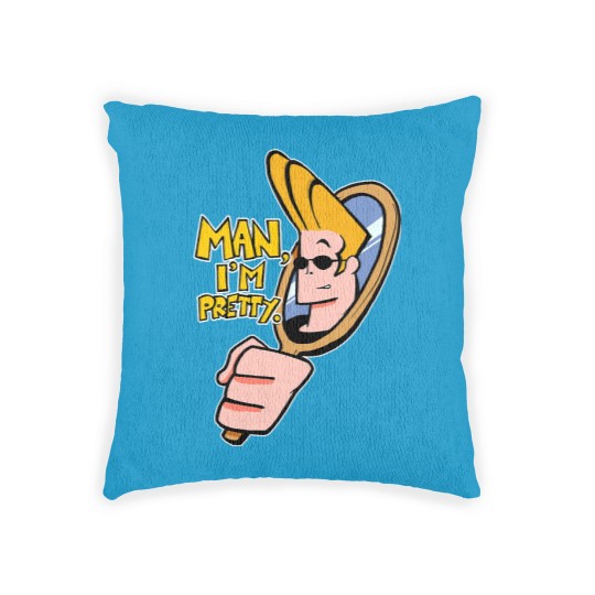 Discover Johnny Bravo™ "Man, I'm Pretty." Quote Essential Woven Pillows