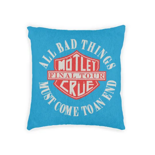 Discover NEW MOTLEY CRUE Final Tour Woven Pillows, Hip Hop Fan Woven Pillows, Rap Music Woven Pillows