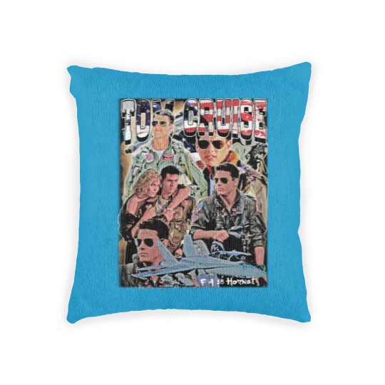Discover Tom Cruise Woven Pillows Action Movie Fans Graphic Woven Pillows Homage Woven Pillows American Actor Classic 90s Retro Vintage Gift