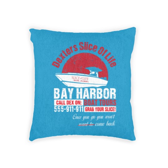 Discover Cool Dexter Bay Harbor Boat Tours Woven Pillows