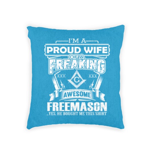 Discover Freemason - PRoud Wife Of A Freemason Woven Pillows