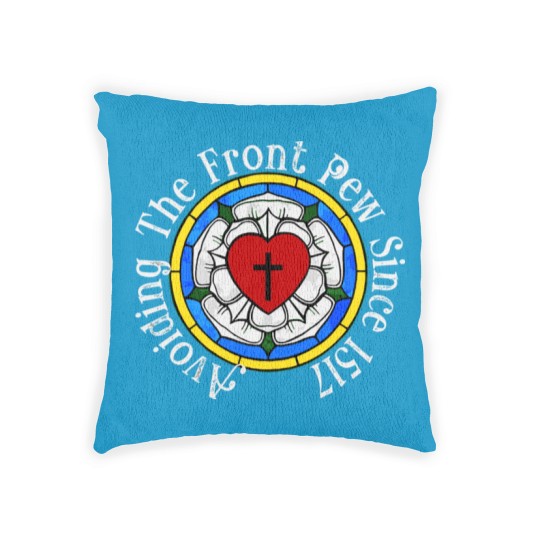 Discover Funny Martin Luther Rose 1517 For Lutheran Confirm Woven Pillows