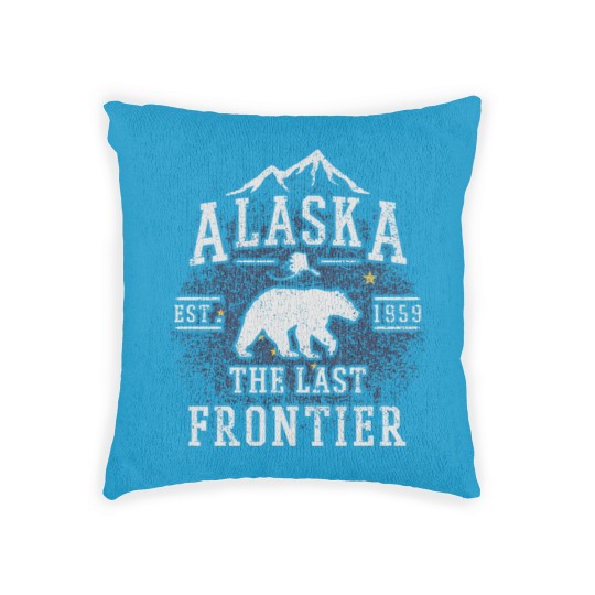 Discover Alaska The Last Frontier Woven Pillows