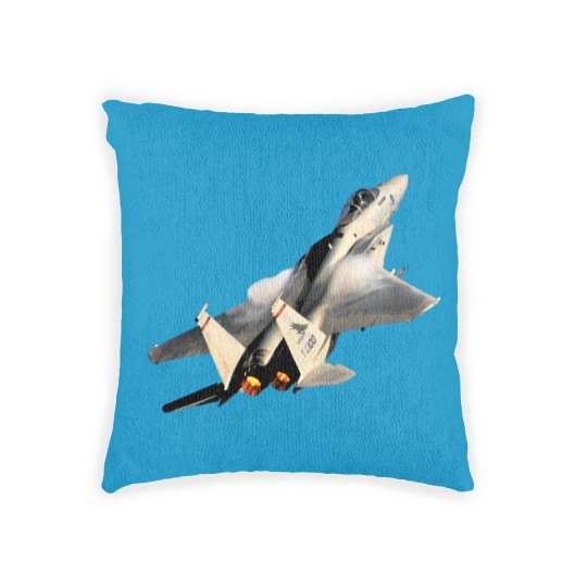 Discover F-15C Eagle afterburner no background - F 15 Eagle - Woven Pillows