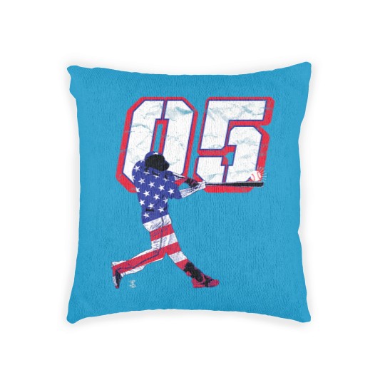 Discover Freddie Freeman Flag Silhouette Gameday Premium Woven Pillows