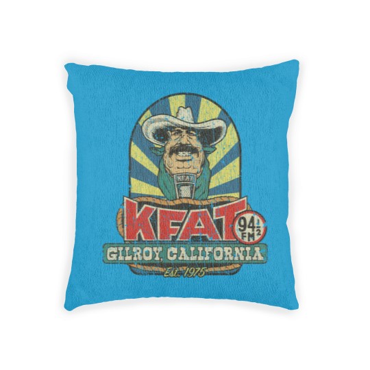 Discover KFAT 94.5 FM 1975 - Cowboy - Woven Pillows