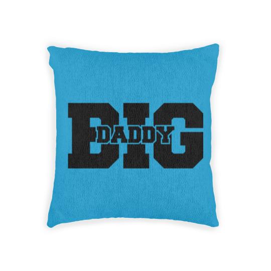 Discover Big Daddy father's day Dad father hero logo Woven Pillows