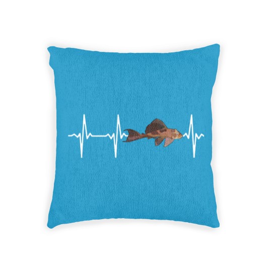 Discover Plecostomus Heartbeat Woven Pillows