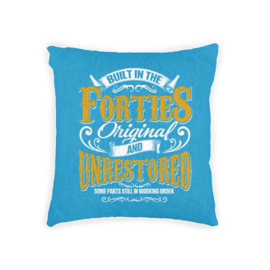 Discover Built In The 40s Forties Vintage Classic Funny 80t Woven Pillows