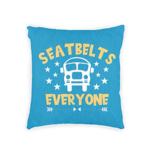 Discover Bus Driver Bus School Bus Public Transportation Woven Pillows