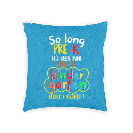 Discover Kindergarten Graduation Woven Pillows So Long Pre-K Kindergarten Here I Come Graduation Kids