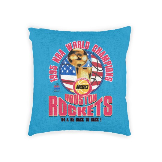 Discover 1995 Houston Rockets World Champions Cotton  Woven Pillows