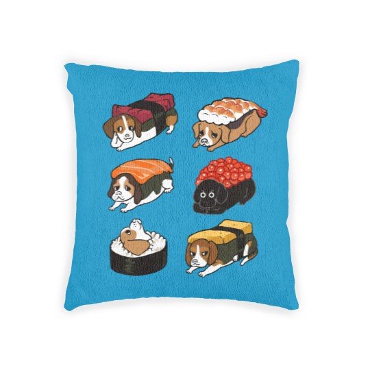 Discover Sushi Beagle - Beagle - Woven Pillows