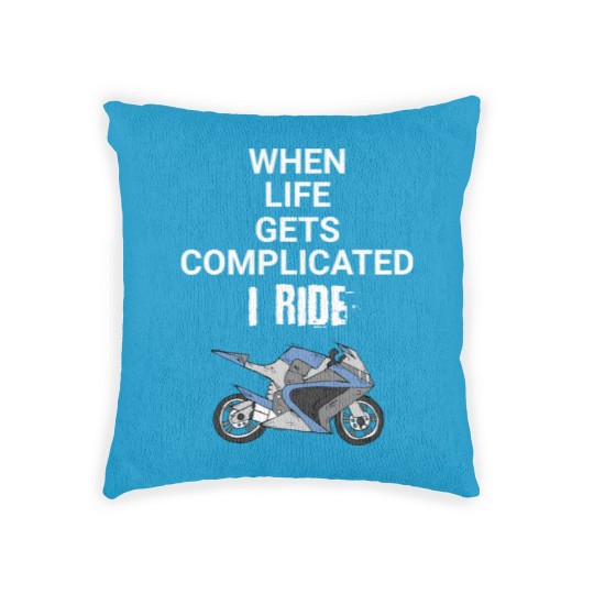 Discover Motorcycle Biker quotes Woven Pillows