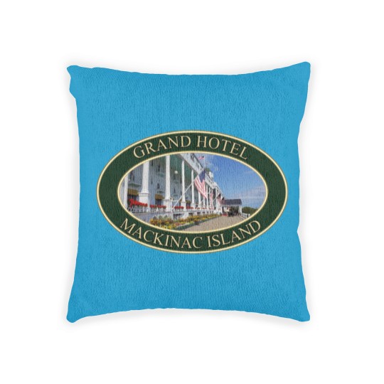 Discover Grand Hotel on Mackinac Island, Michigan Woven Pillows