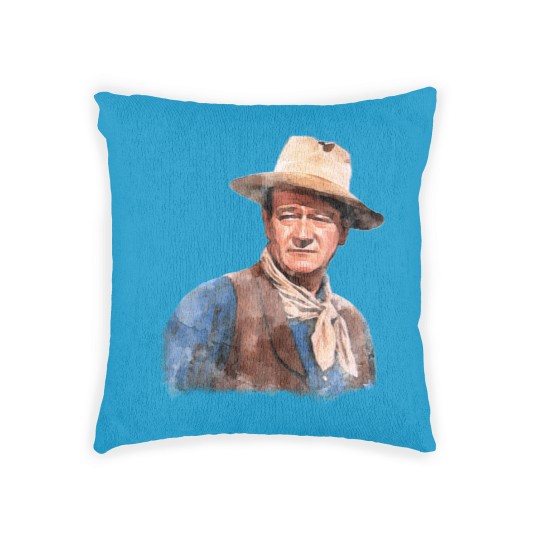 Discover John Wayne "The Duke" - Watercolor - John Wayne - Woven Pillows