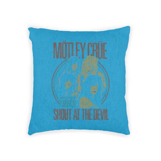 Discover Motley Crue Vintage World Tour Rock Metal Woven Pillows Woven Pillows