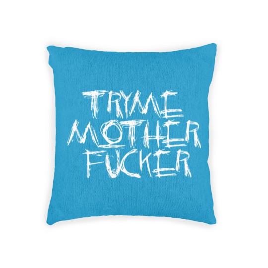 Discover try me motherfucker Woven Pillows