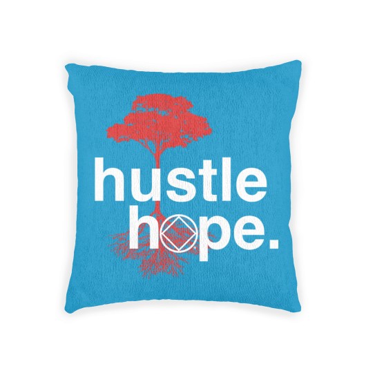 Discover Hustle Hope NA Symbol Narcotics Anonymous NA Gifts Woven Pillows Woven Pillows