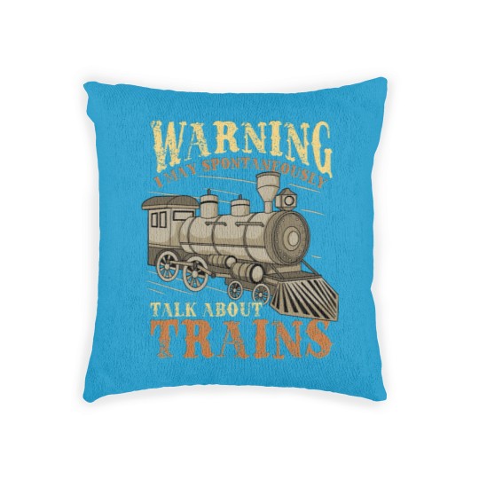 Discover Trains Railroad Train Lover - Train - Woven Pillows
