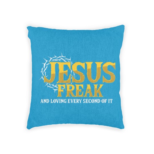 Discover Jesus Freak God Believer Christian Catholic Gift Woven Pillows