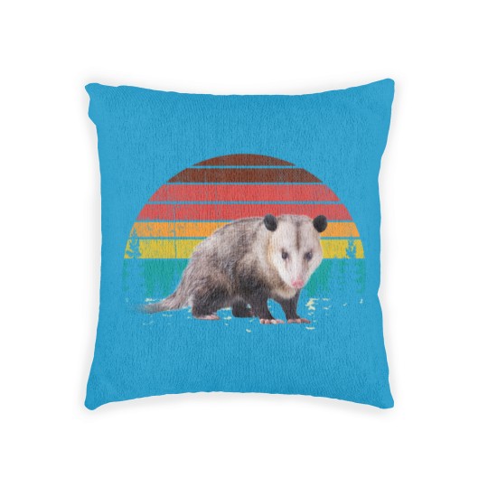 Discover Vintage Retro Possum Lovers Woven Pillows