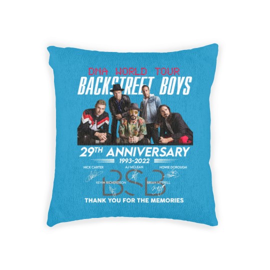 Discover Backstreet Boys Woven Pillows, Backstreet Boys DNA World Tour 2022 Woven Pillows, Backstreet Boys 29th Anniversary Woven Pillows
