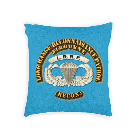 Discover Airborne Badge - LRRP - Veteran - Woven Pillows