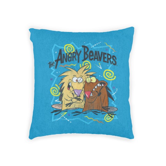 Discover Beaver Liquor Woven Pillows Nick 90s The Angry Beavers Insane Humorous
