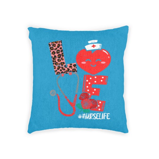 Discover Love Heart Stethoscope Nurse Life Valentine Day 2022 Women Woven Pillows