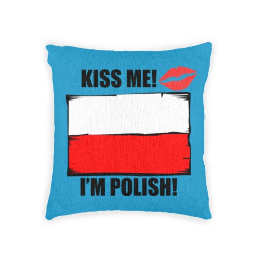 Discover Kiss Me I'm Polish Woven Pillows