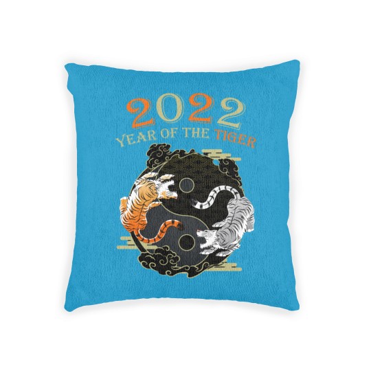 Discover Happy Great Chinese New Year 2022 Year Of The Tiger Woven Pillows
