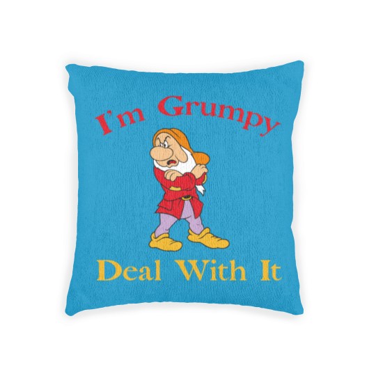 Discover I'm grumpy deal with it Woven Pillows