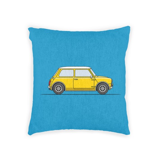 Discover Classic Mini Cooper - Yellow - Mini - Woven Pillows