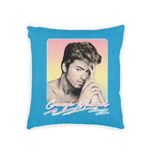 Discover George Michael // Faded Vintage Look // Original Design - George Michael - Woven Pillows
