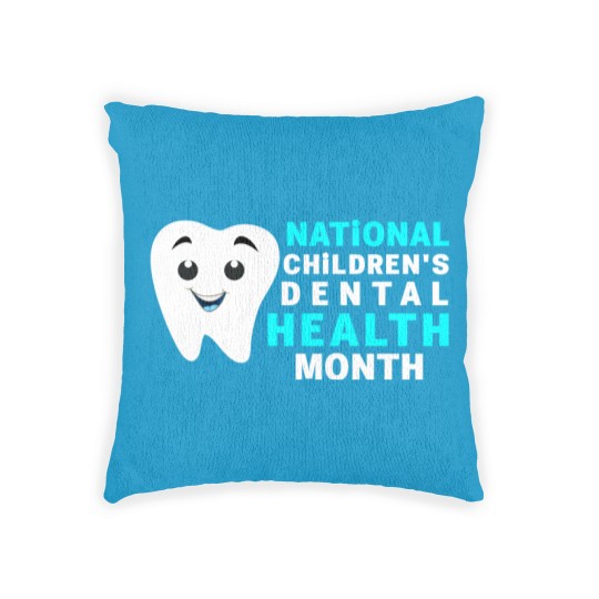 Discover Dental Health - National Children's Dental Health Month Woven Pillows