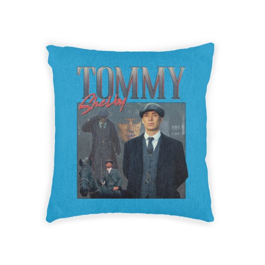 Discover Tommy Shelby Homage Woven Pillows Woven Pillows Top Peaky TV Show Gift Tom Thomas By Order Cillian Murphy