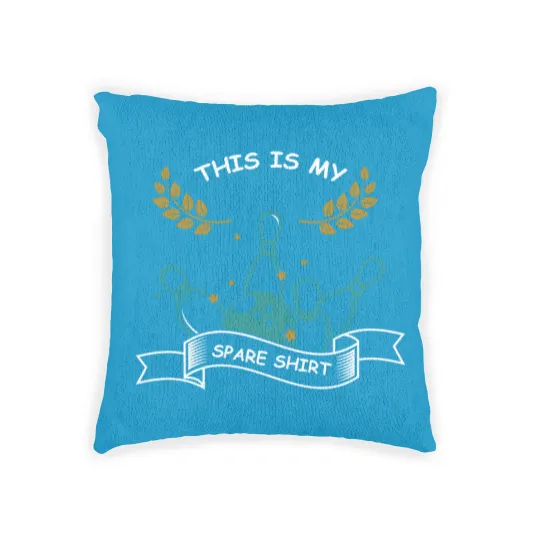 Discover This Is My Spare Woven Pillows Funny Strike Pins Bowling Action Woven Pillows