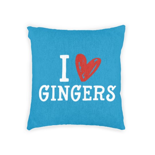 Discover Redhead Lover Irish Red Haired Men Women I Love Gingers Woven Pillows