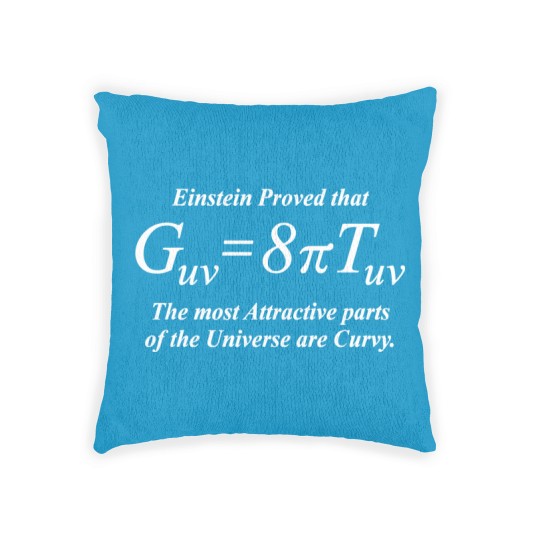 Discover Einstein Field Equation (Humor, white for dark Woven Pillows Woven Pillows