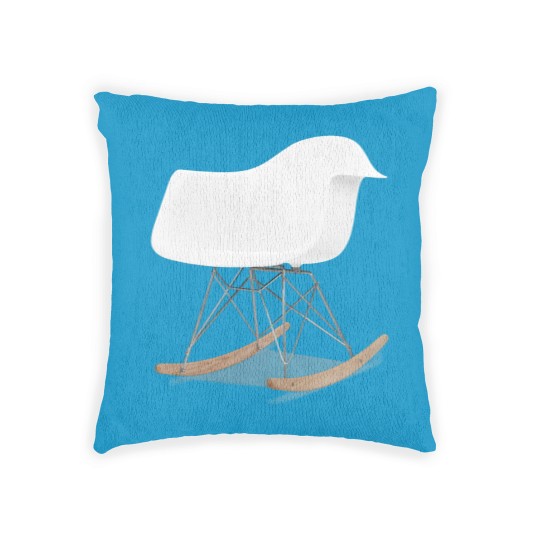 Discover Vintage furniture eames molded plastic armchair rocker - Funny - Woven Pillows